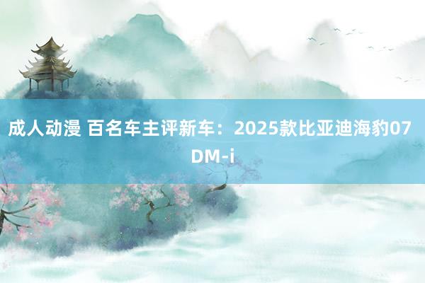 成人动漫 百名车主评新车：2025款比亚迪海豹07 DM-i