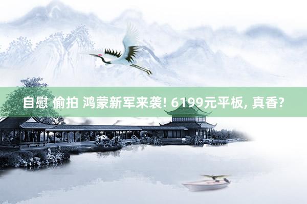 自慰 偷拍 鸿蒙新军来袭! 6199元平板, 真香?