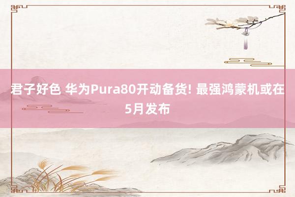 君子好色 华为Pura80开动备货! 最强鸿蒙机或在5月发布