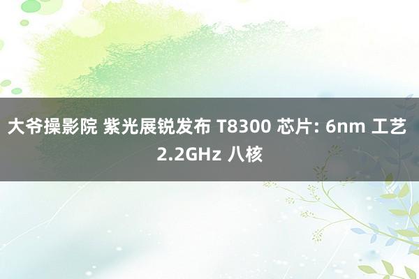 大爷操影院 紫光展锐发布 T8300 芯片: 6nm 工艺 2.2GHz 八核