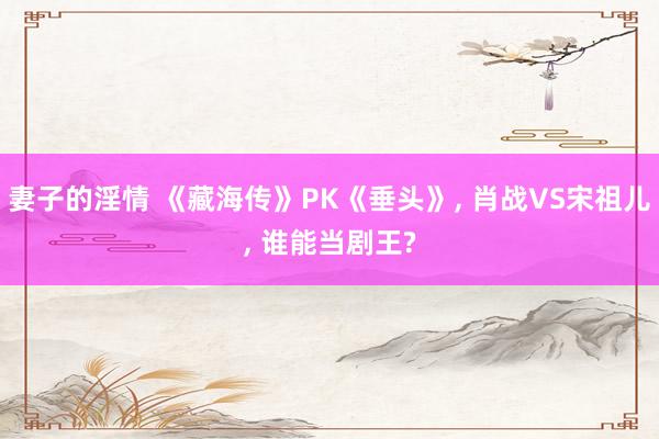 妻子的淫情 《藏海传》PK《垂头》, 肖战VS宋祖儿, 谁能当剧王?